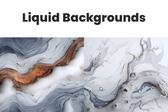 2 Abstract Liquid Backgrounds for Dynamic Design Projects