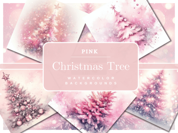 23 Pink Christmas Tree Backgrounds for Modern Creators