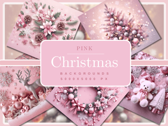 50 Elegant Pink Christmas Backgrounds: A Designer's Guide