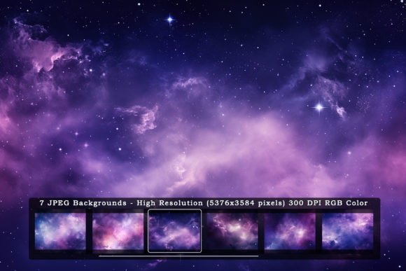 7 Purple Galaxy Sky Textures: Elevate Your Digital Canvas