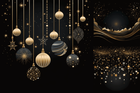 Black Gold Christmas Backgrounds: Elevate Your Holiday Designs