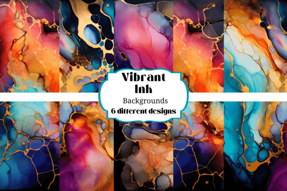 Colorful Vibrant Ink Backgrounds: A Creative Asset Guide