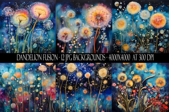 Dandelion Fusion Backgrounds: A Natural Asset for Modern Design