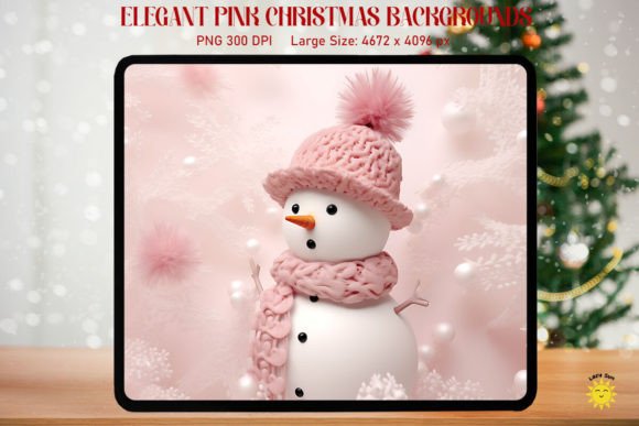 Elegant Pink Snowman Xmas Backgrounds: A Designer's Guide