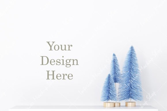 Elevate Your Holiday Content with Blue Christmas Backgrounds