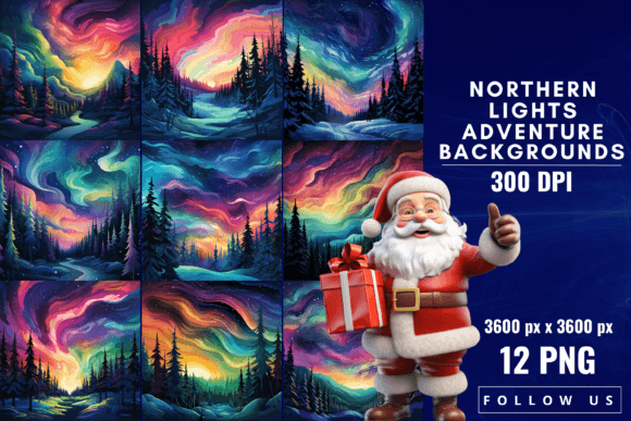 Embrace the Aurora: Northern Lights Adventure Backgrounds