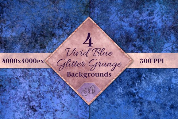 Explore Vivid Blue Glitter Grunge Backgrounds for Design