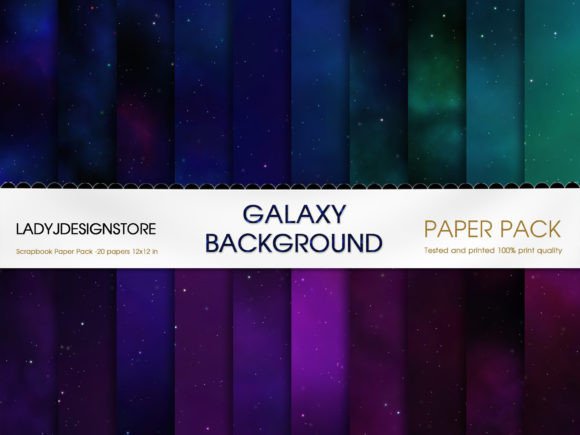 Galaxy, Stars, Space Backgrounds Paper: A Universe of Creative Potential