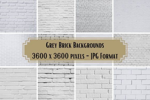 Grey Brick Backgrounds: A Designer's Guide to This Versatile Digital Paper Set