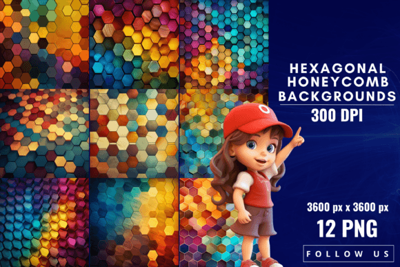 Hexagonal Honeycomb Backgrounds: A Modern Design Canvas