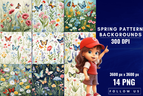 Spring Pattern Backgrounds: A Burst of Seasonal Creativity