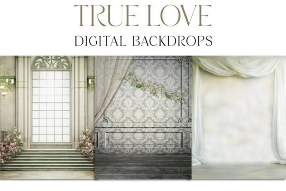 True Love V1 Digital Backdrops for Photos