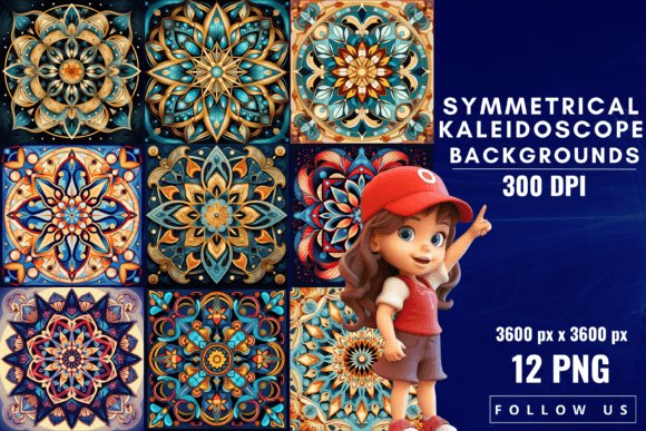 Unlocking the Hypnotic Appeal of Symmetrical Kaleidoscope Backgrounds