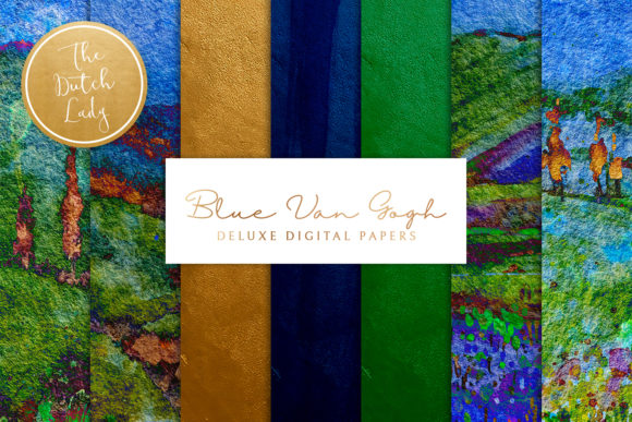 Van Gogh Style Blue Backgrounds: A Creative Asset Guide