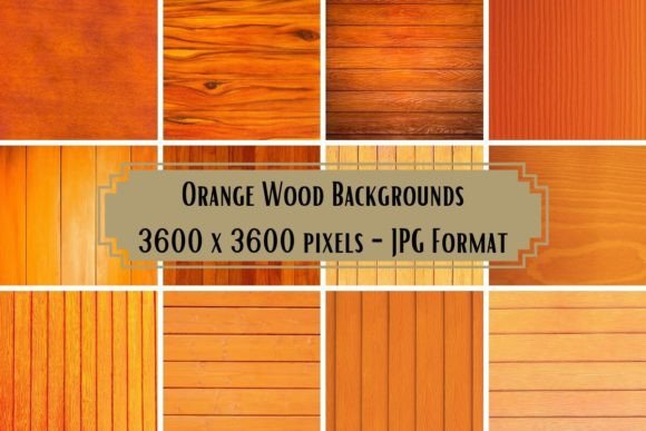 Warm, Natural Style with Orange Wood Backgrounds