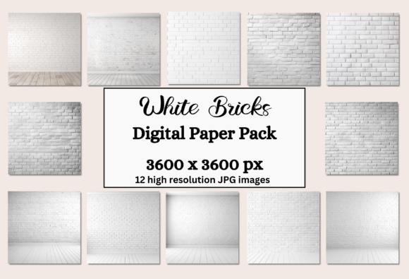 White Bricks Texture Backgrounds: A Modern Design Asset